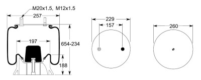 Фильтр топливный MB / A=66; d=16; H=114, ватный