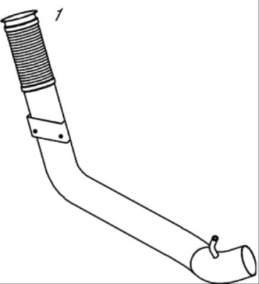 Труба глушителя передняя IVE