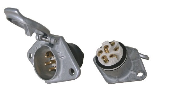 Розетка кабеля 6+1 / 24V / Type S / 6+1 pol. / ISO 3731 под контакты